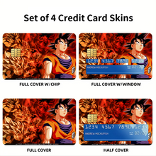 Load image into Gallery viewer, Goku All Forms Credit Card Skins (4-in-1 Pack)