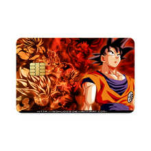 Load image into Gallery viewer, Goku All Forms Credit Card Skins (4-in-1 Pack)