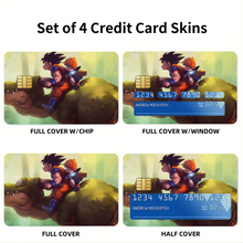 Load image into Gallery viewer, Goku and Gohan Credit Card Skins (4-in-1 Pack)