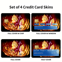 Load image into Gallery viewer, Goku and Vegeta Credit Card Skins (4-in-1 Pack)