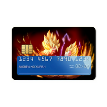 Load image into Gallery viewer, Goku and Vegeta Credit Card Skins (4-in-1 Pack)