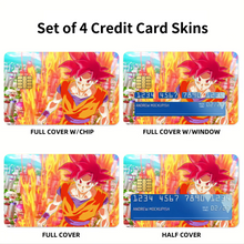 Load image into Gallery viewer, Goku Credit Card Skins (4-in-1 Pack)