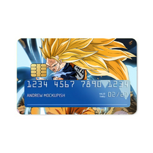 Load image into Gallery viewer, Goku in Super Saiyan 3 mode Credit Card Skins (4-in-1 Pack)