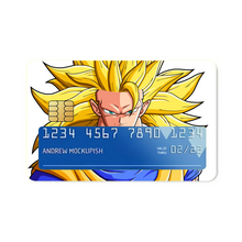 Load image into Gallery viewer, Goku SSJ3 Credit Card Skins (4-in-1 Pack)