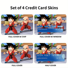 Load image into Gallery viewer, Goku vs Krillin Credit Card Skins (4-in-1 Pack)