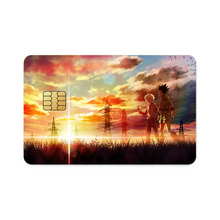 Load image into Gallery viewer, Gon and Killua walking at a beautiful sunset Credit Card Skins (4-in-1 Pack)