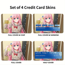 Load image into Gallery viewer, Gotou Hitori Credit Card Skins (4-in-1 Pack)