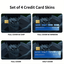 Load image into Gallery viewer, Gotou (Parasyte -the maxim-) Minimalist Credit Card Skins (4-in-1 Pack)