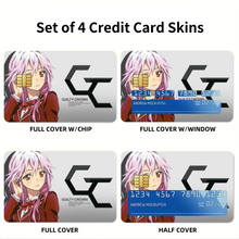 Load image into Gallery viewer, Guilty Crown Credit Card Skins (4-in-1 Pack)