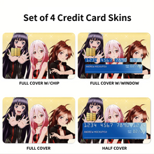 Load image into Gallery viewer, Guilty Crown Inori Yuzuriha, Ayase Shinomiya, Tsugumi Credit Card Skins (4-in-1 Pack)