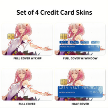 Load image into Gallery viewer, Guilty Crown Inori Yuzuriha Credit Card Skins (4-in-1 Pack)