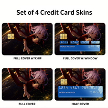 Load image into Gallery viewer, Guilty Crown Inori Yuzuriha Credit Card Skins (4-in-1 Pack)