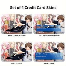 Load image into Gallery viewer, Guilty Crown Inori Yuzuriha, Gai Tsutsugami, Hare Menjou Credit Card Skins (4-in-1 Pack)