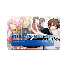 Load image into Gallery viewer, Guilty Crown Inori Yuzuriha, Gai Tsutsugami, Hare Menjou Credit Card Skins (4-in-1 Pack)