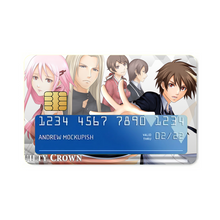 Load image into Gallery viewer, Guilty Crown Inori Yuzuriha, Gai Tsutsugami, Hare Menjou Credit Card Skins (4-in-1 Pack)