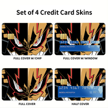 Load image into Gallery viewer, Gurren Lagann Kittan Bachika Credit Card Skins (4-in-1 Pack)