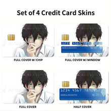 Load image into Gallery viewer, Hōtarō Oreki Face Credit Card Skins (4-in-1 Pack)