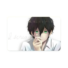 Load image into Gallery viewer, Hōtarō Oreki Face Credit Card Skins (4-in-1 Pack)
