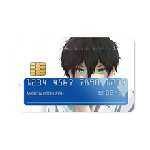 Load image into Gallery viewer, Hōtarō Oreki Face Credit Card Skins (4-in-1 Pack)
