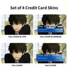 Load image into Gallery viewer, Hōtarō Oreki Hard Smile Credit Card Skins (4-in-1 Pack)