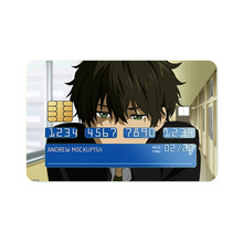 Load image into Gallery viewer, Hōtarō Oreki Hard Smile Credit Card Skins (4-in-1 Pack)
