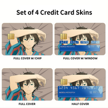 Load image into Gallery viewer, Hōtarō Oreki in Kimono Credit Card Skins (4-in-1 Pack)