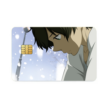 Load image into Gallery viewer, Hōtarō Oreki looking down Credit Card Skins (4-in-1 Pack)