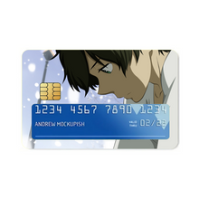 Load image into Gallery viewer, Hōtarō Oreki looking down Credit Card Skins (4-in-1 Pack)