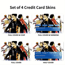 Load image into Gallery viewer, Haikyu!! Credit Card Skins (4-in-1 Pack)