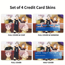 Load image into Gallery viewer, Haikyu!! Credit Card Skins (4-in-1 Pack)