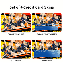 Load image into Gallery viewer, Haikyu!! Credit Card Skins (4-in-1 Pack)