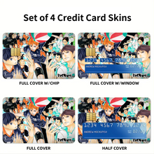 Load image into Gallery viewer, Haikyu!! Credit Card Skins (4-in-1 Pack)
