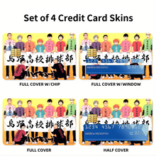 Load image into Gallery viewer, Haikyu!! Credit Card Skins (4-in-1 Pack)