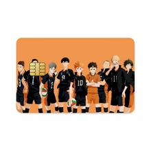 Load image into Gallery viewer, Haikyuu!! - Karasuno Team Credit Card Skins (4-in-1 Pack)