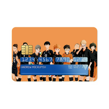 Load image into Gallery viewer, Haikyuu!! - Karasuno Team Credit Card Skins (4-in-1 Pack)