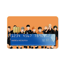 Load image into Gallery viewer, Haikyuu!! - Karasuno Team Credit Card Skins (4-in-1 Pack)