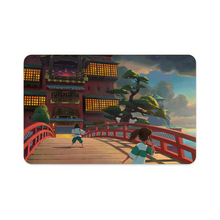 Load image into Gallery viewer, Haku and Chihiro on the bridge leading to the bathhouse Credit Card Skins (4-in-1 Pack)