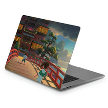 Load image into Gallery viewer, Haku and Chihiro on the bridge leading to the bathhouse  Macbook Skin