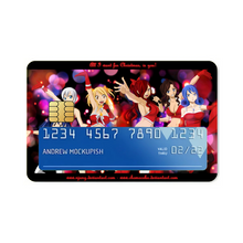 Load image into Gallery viewer, Happy Holidays from the Fairy Tail Girls Credit Card Skins (4-in-1 Pack)