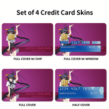 Load image into Gallery viewer, High School DxD Akeno Himejima Credit Card Skins (4-in-1 Pack)