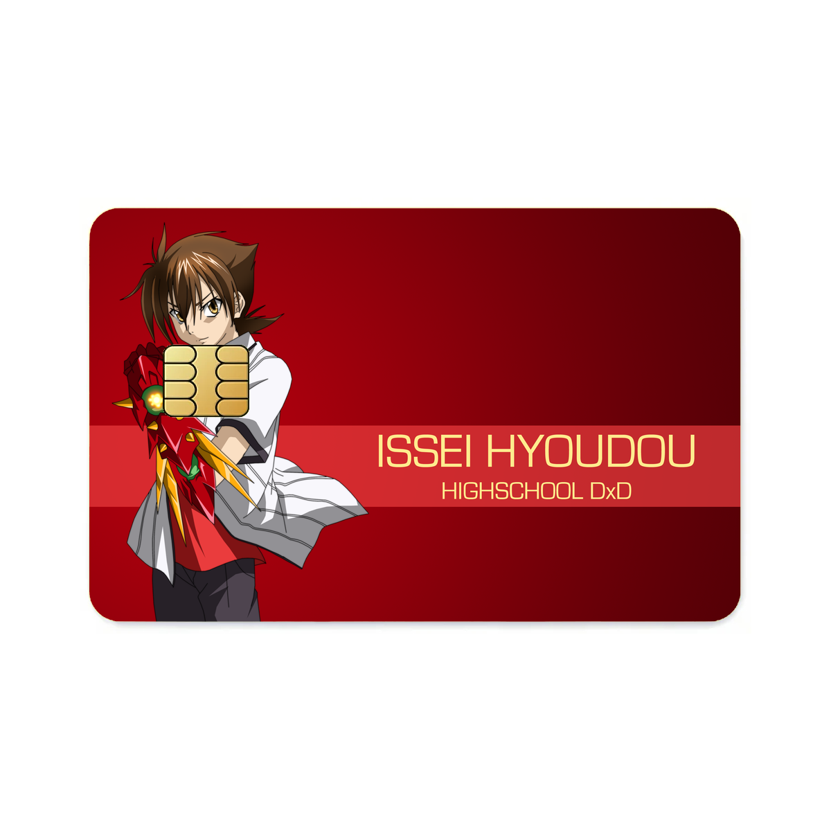 High School DxD Issei Hyoudou, Ddraig Credit Card Skins (4-in-1 Pack)