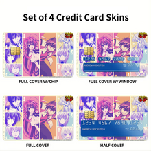 Load image into Gallery viewer, High School DxD Rias Gremory, Akeno Himejima, Issei Hyoudou, Koneko Toujou, Asia Argento Credit Card Skins (4-in-1 Pack)