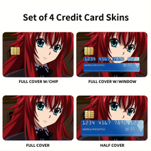 Load image into Gallery viewer, High School DxD Rias Gremory Credit Card Skins (4-in-1 Pack)