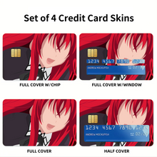 Load image into Gallery viewer, High School DxD Rias Gremory Credit Card Skins (4-in-1 Pack)