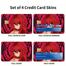 Load image into Gallery viewer, High School DxD Rias Gremory Credit Card Skins (4-in-1 Pack)