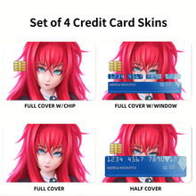 Load image into Gallery viewer, High School DxD Rias Gremory Credit Card Skins (4-in-1 Pack)