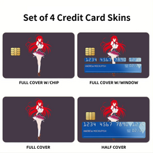 Load image into Gallery viewer, High School DxD Rias Gremory Credit Card Skins (4-in-1 Pack)