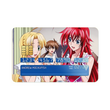 Load image into Gallery viewer, High School DxD Rias Gremory, Issei Hyoudou, Asia Argento Credit Card Skins (4-in-1 Pack)