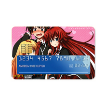 Load image into Gallery viewer, High School DxD Rias Gremory, Issei Hyoudou, Asia Argento Credit Card Skins (4-in-1 Pack)