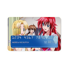 Load image into Gallery viewer, High School DxD Rias Gremory, Issei Hyoudou, Asia Argento Credit Card Skins (4-in-1 Pack)